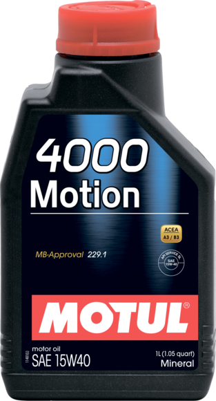 Масло моторное MOTUL 4000 Motion 15W-40 4л