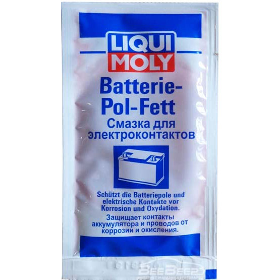 Мастило LIQUI MOLY для электроконтактов BATTERIE-POL-FETT 0,01КГ