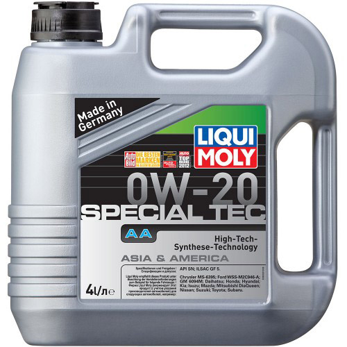 Масло моторное LIQUI MOLY SPECIAL TEC AA 0W-20 4Л