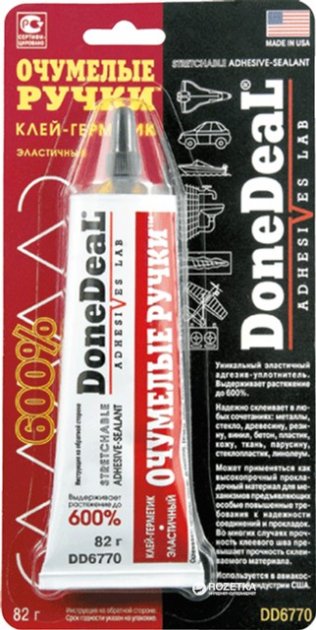 Клей-герметик эластичный DoneDeal Очумелые ручки 82 г