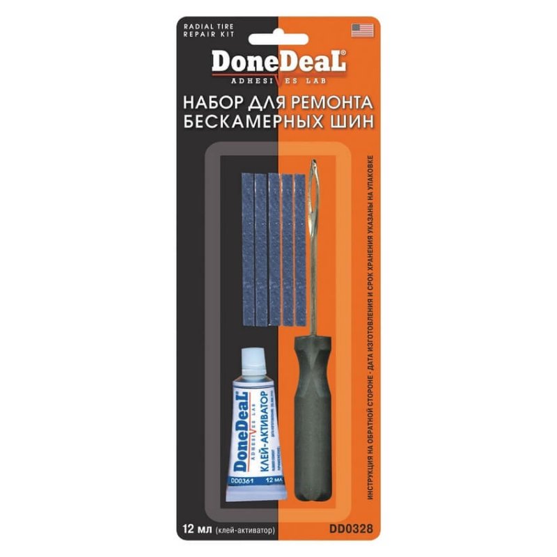 Набор для ремонта бескамерных шин DoneDeal DD0328