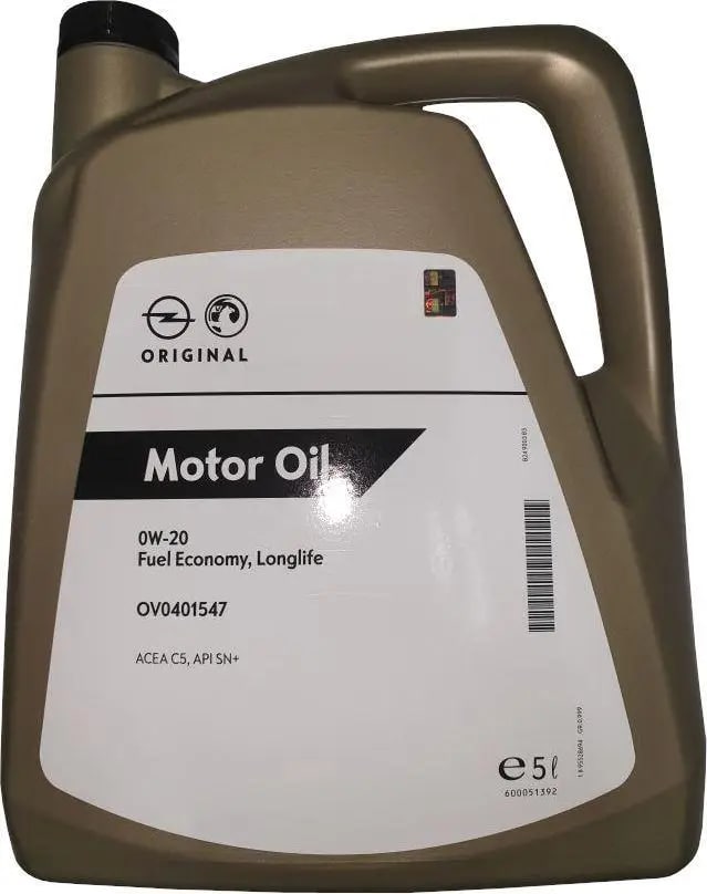 Масло моторное GM Motor Oil Longlife 0W-20 5л