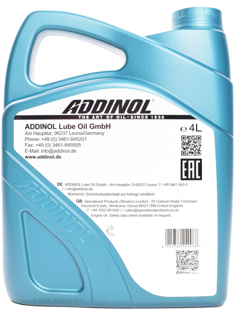 Моторне масло ADDINOL SemiSynth 1040 10W-40 4 л
