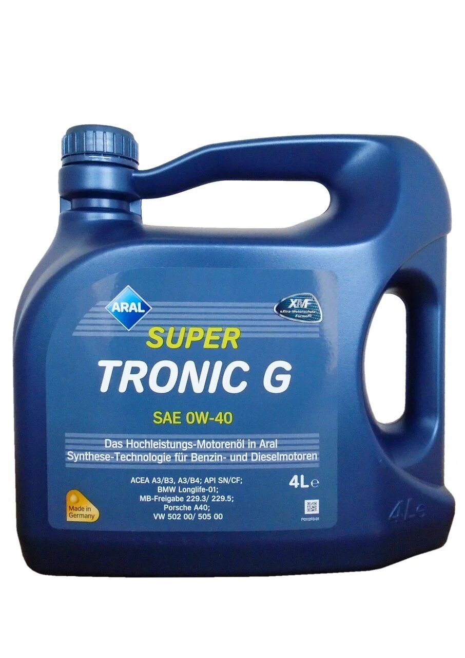 Масло моторное ARAL SuperTronic G 0W-40 4л