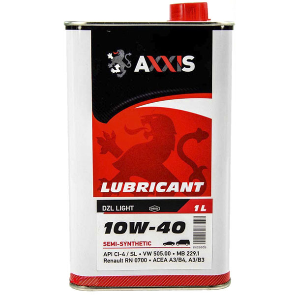 Масло моторное AXXIS DZL Light 10W-40 1 л