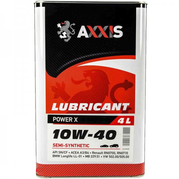 Масло моторное AXXIS Power Х 10W-40 4 л