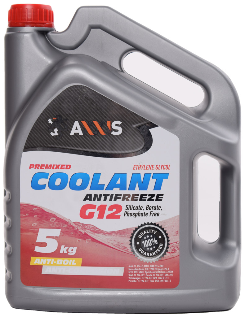 Антифриз AXXIS G12 Сoolant (красный) 5 л