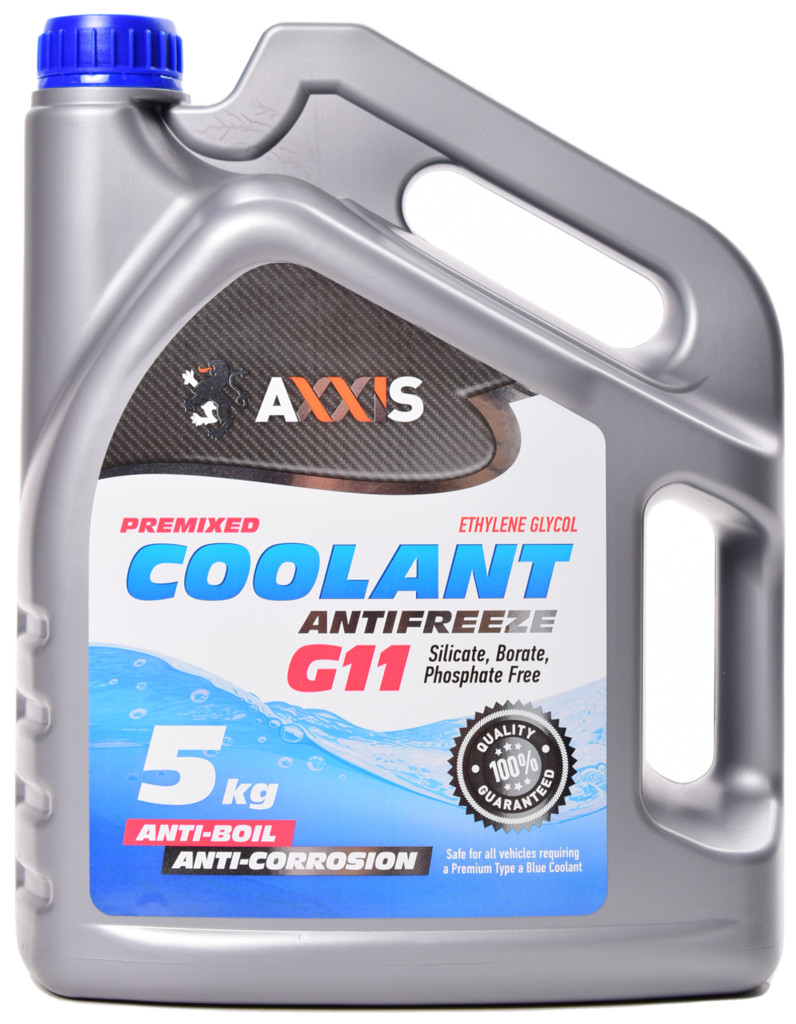 Антифриз AXXIS Сoolant G11 (cиний) 5 кг