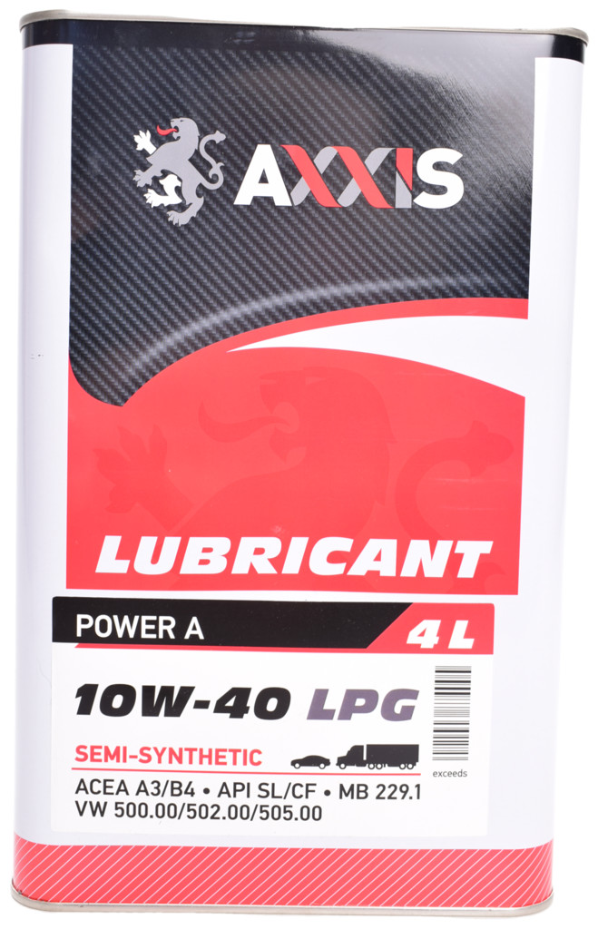 Масло моторное AXXIS Power A 10W-40 LPG 4 л