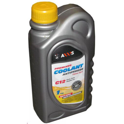 Антифриз AXXIS G12 Сoolant (желтый) 1 л