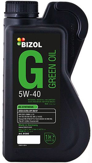 Моторное масло BIZOL Green Oil 5W-40 1л