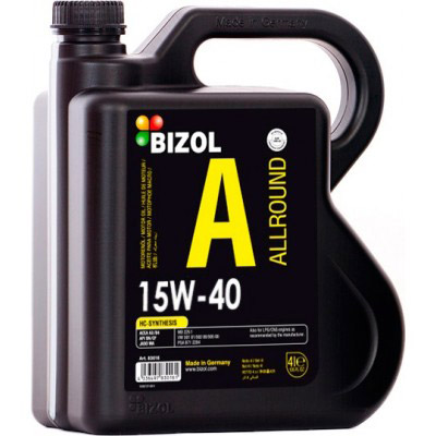 Моторное масло BIZOL Allround 15W-40 4л