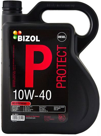 Моторное масло BIZOL Protect 10W-40 5л