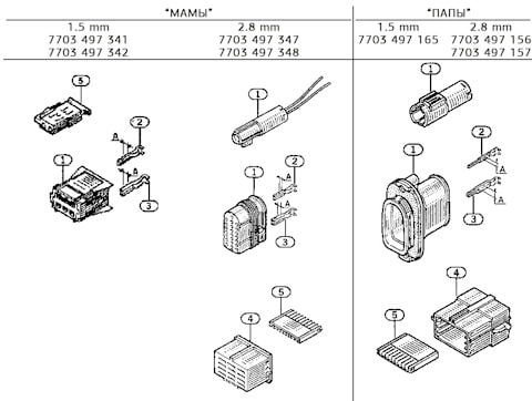 Клемма АКБ RENAULT 7703497349