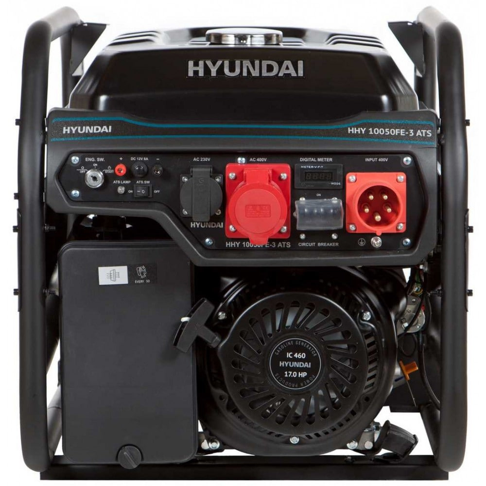 Бензиновый генератор Hyundai HHY 10050FE-3 ATS (8 кВт, ~3ф, 400 В)