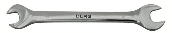 Ключ ріжковий двосторонній Cr-V 8х9 мм Berg 48-101
