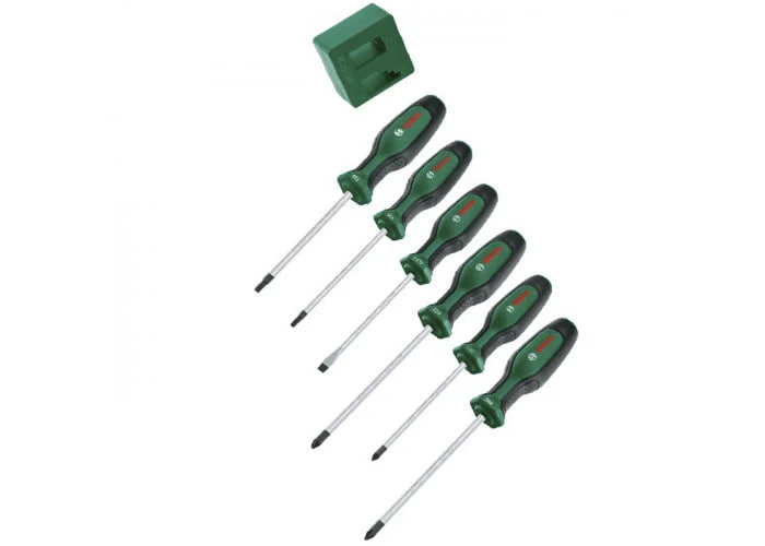 Набор отверток 6шт. с намагничителем BOSCH 1600A02W7L