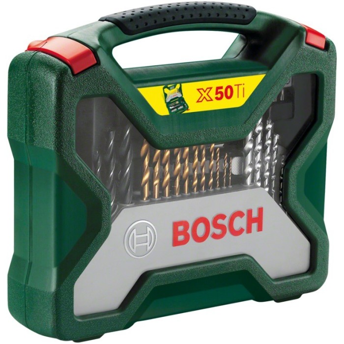 Набор сверл и бит 50 ед., Bosch X-Line-Titanium 2607019327