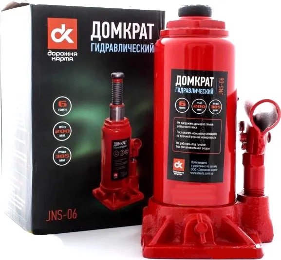 Домкрат бутылочный ДОРОЖНАЯ КАРТА JNS 06