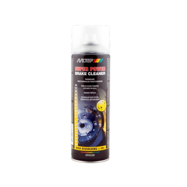 Очиститель тормозной системы мощный MOTIP Power brake сleaner, 500МЛ