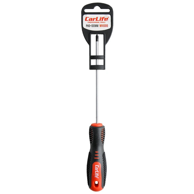 Отвертка крестовая PH0х100мм CARLIFE WR6010
