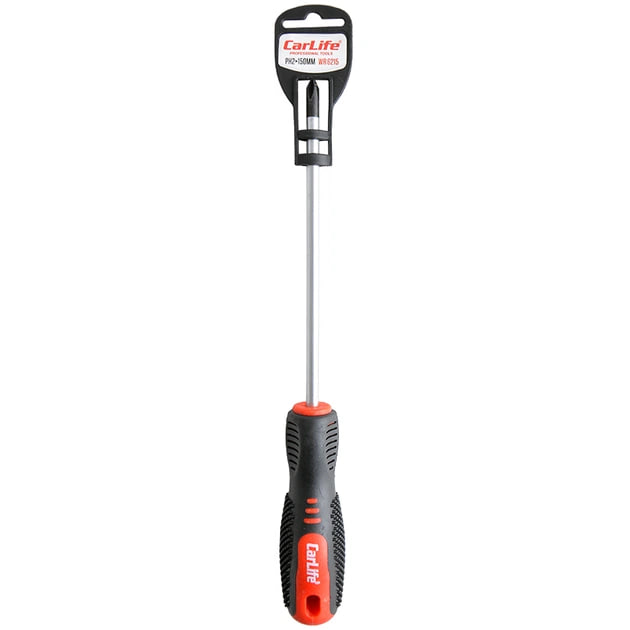 Отвертка крестовая PH2х150мм CARLIFE WR6215
