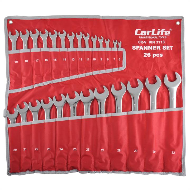 Набір ключів комбінованих CARLIFE WR4226 6-24 мм, 17 од
