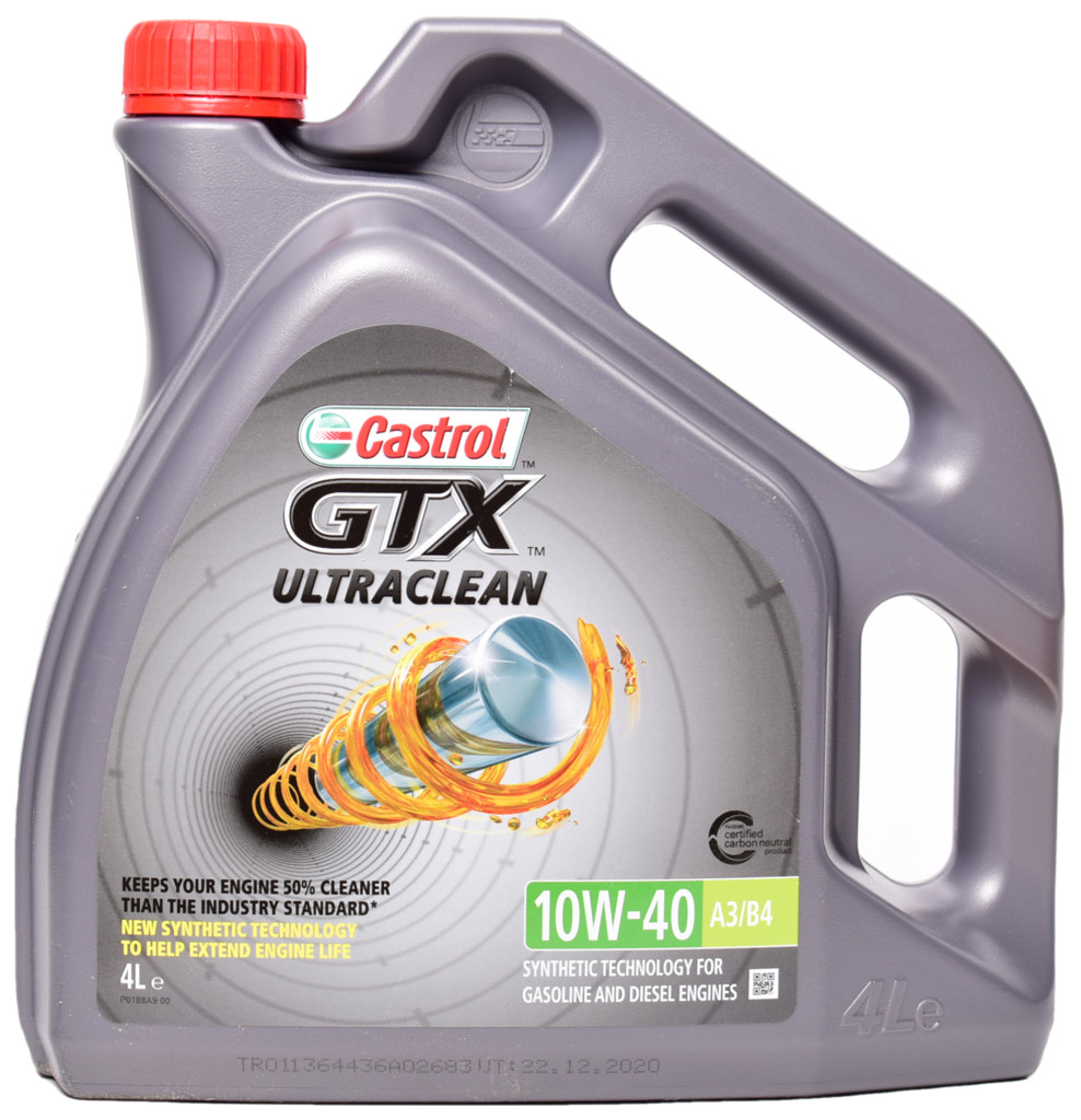 Масло моторное CASTROL GTX Ultraclean 10W-40 A3/B4 4л