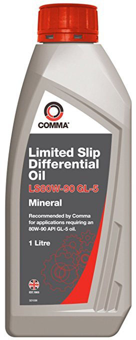 Масло трансмиссионное COMMA Limited Slip LS 80W-90 1л