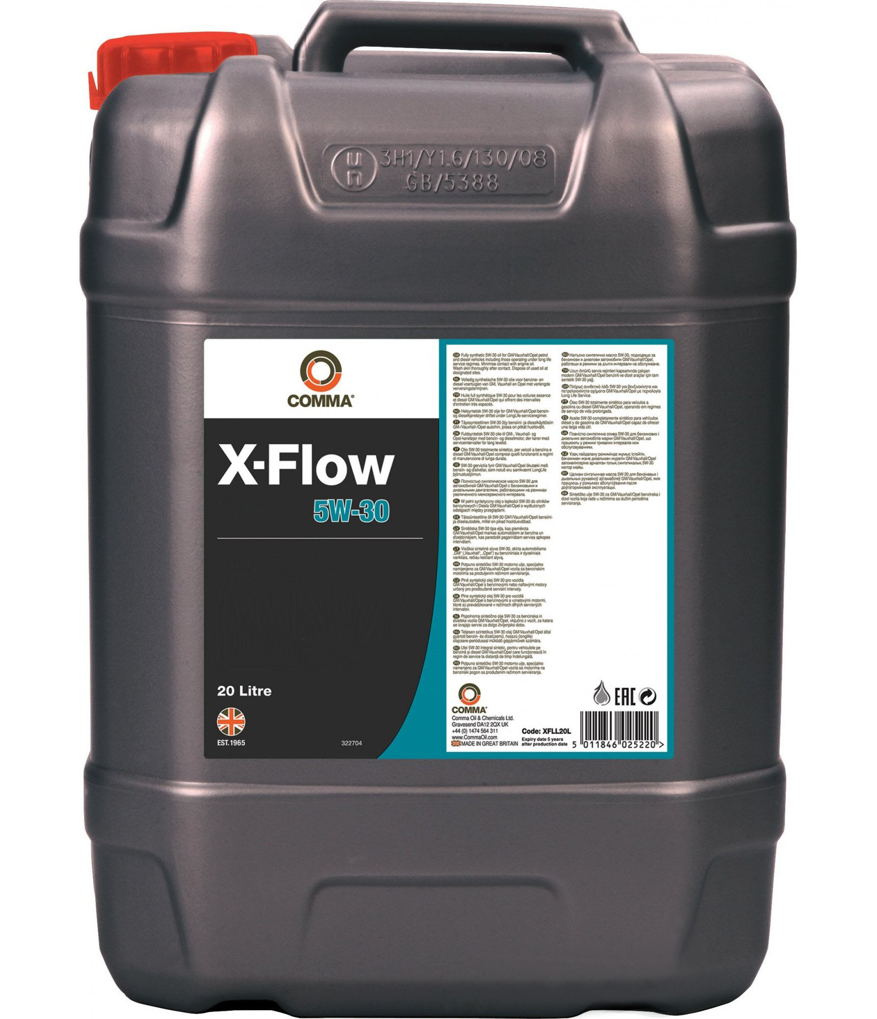 Масло моторное COMMA X-FLOW F 5W-30 20 л