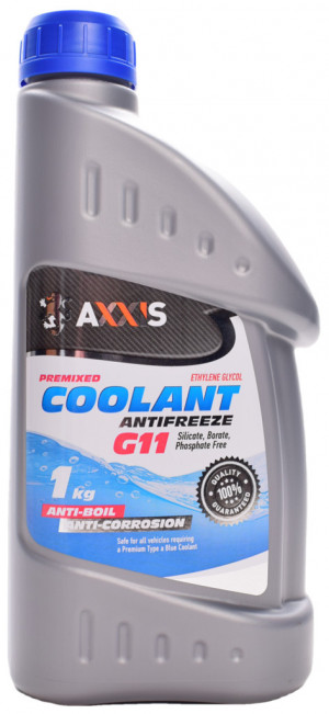 Антифриз AXXIS Сoolant G11 (cиний) 1 кг - Фото 2