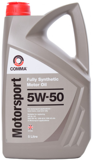 Моторна олива COMMA Motor Sport 5W-50 5 л - Фото 2