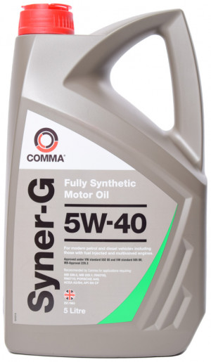 Масло моторное COMMA Syner G 5W-40 5 л