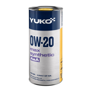 Олива моторна YUKO MAX SYNTHETIC 0W-20, 1Л 