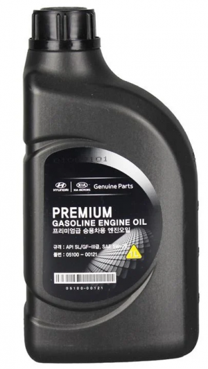 Масло моторное Hyundai/KIA Premium Gasoline 5W-20