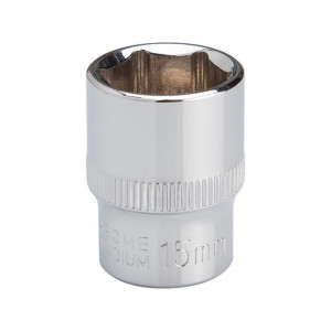 Головка шестигранная 3/8", 15×20 мм, Cr-V, STORM INTERTOOL ET-0415 - Фото 1