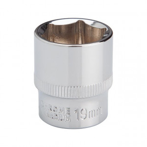Головка шестигранная 3/8", 19×20 мм, Cr-V, STORM INTERTOOL ET-0419 - Фото 1