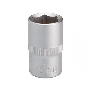 Головка шестигранная 1/2", 15мм*38мм INTERTOOL ET-2015 - Фото 1