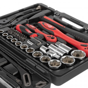 Універсальний набір інструментів 1/2" & 1/4" 72 од. INTERTOOL ET-6073 - Фото 2