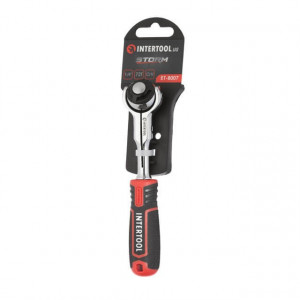 Ключ трещотка поворотная рукоятка, 72 зуба 1/4", Cr-V STORM INTERTOOL ET-8007 - Фото 4