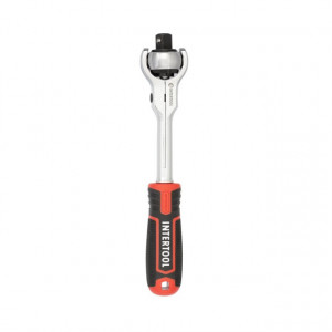 Ключ тріскачка поворотна рукоятка, 72 зуба 1/2", Cr-V STORM INTERTOOL ET-8009 - Фото 2