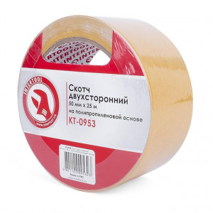 Скотч двухсторонний 50 мм*25 м на полипропиленовой основе INTERTOOL KT-0953 - Фото 4