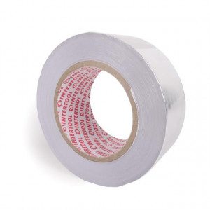 Скотч алюмінієвий термостійкий 50 мм*50 м. INTERTOOL KT-0993 - Фото 3