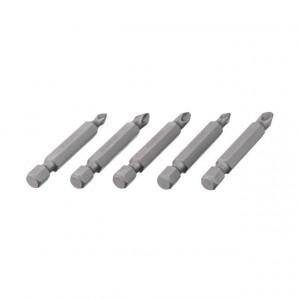 Комплект насадок викруткових PH1, PH2, PZ1, PZ2 1/4"*50 мм, ACR, S2, уп. 5 од., STORM INTERTOOL VT-0205 - Фото 1