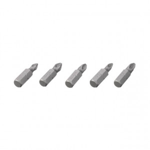 Комплект отверточных насадок PH1, PH2, PZ1, PZ2 1/4"*25мм, S2, уп. 5 шт., STORM INTERTOOL VT-0210 - Фото 1