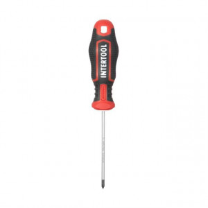 Отвертка крестовая PH0*75 мм, S2, STORM INTERTOOL VT-3413 - Фото 2