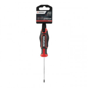 Отвертка крестовая PH0*75 мм, S2, STORM INTERTOOL VT-3413 - Фото 4