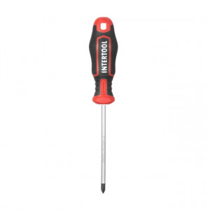 Отвертка крестовая PH1*100 мм, S2, STORM INTERTOOL VT-3416 - Фото 2