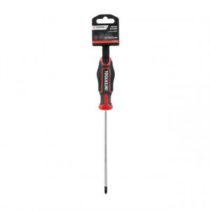 Отвертка крестовая PH1*150 мм, S2, STORM INTERTOOL VT-3418 - Фото 4
