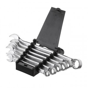 Набор ключей комбинированных 6 шт, 8-17 мм, Cr-V, INTERTOOL XT-1001 - Фото 1